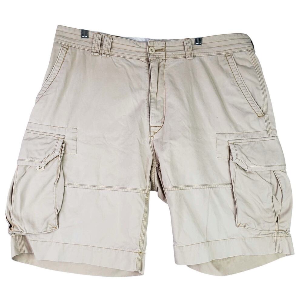 Polo Ralph Lauren Cargo Shorts Men's Size 38 Beige Khaki Cotton Pockets - Picture 2 of 12